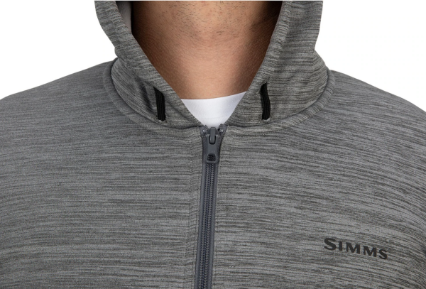 Simms Challenger Hoody Full Zip Black Heather Simms Challenger Hoody Full Zip Black Heather